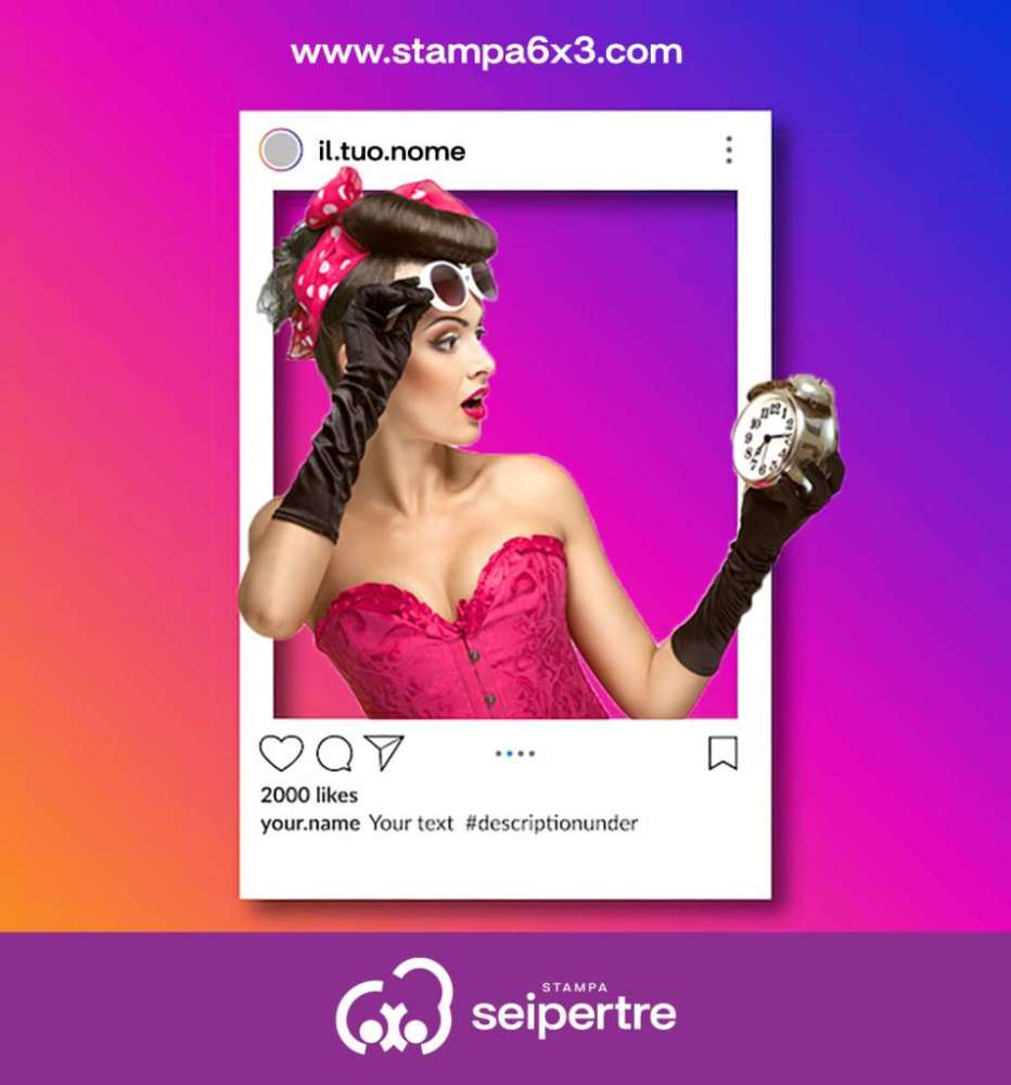 Frame instagram per foto 